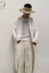 Aviva Jifei Xue cocoon wide-leg pants SS23-CWLP2-AWHT ancient white
